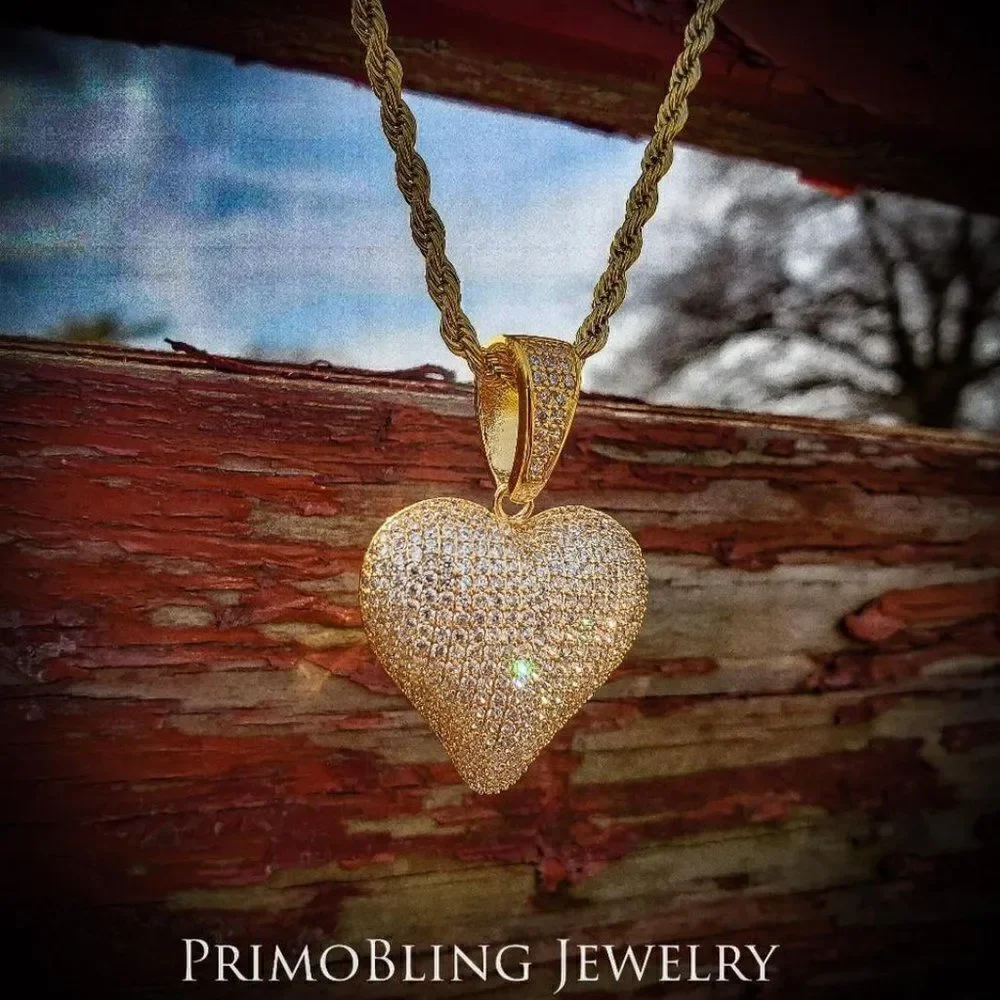 Iced Out Heart Necklace